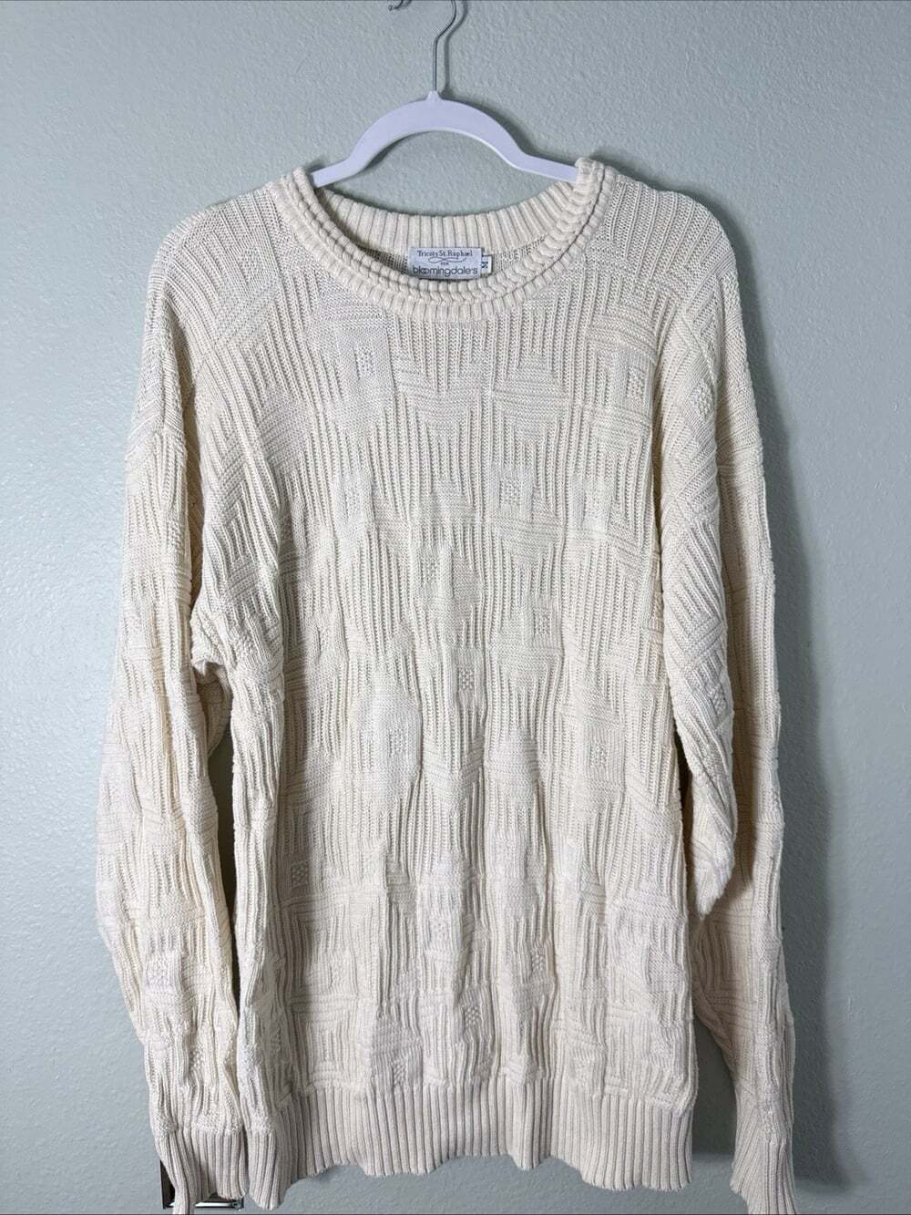 Tricots St. Raphael For Bloomingdale’s Knitted Geometric Sweater - Women’s M